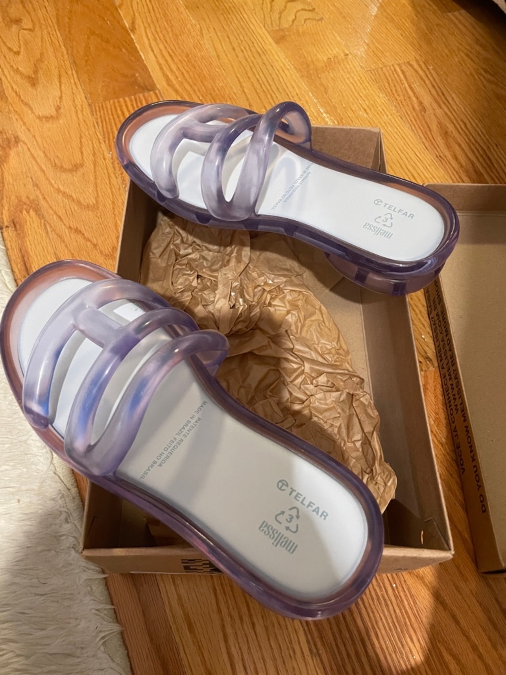 Melissa x Telfar Clear Jelly Slides NIB | Size W US 7 | Unisex | Sold Out
